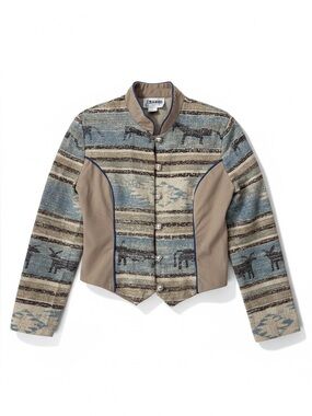 Banjo Cropped Western Rodeo Jacket Size Medium
